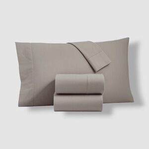Charter Club Gray Sleep Luxe Solid Cotton Flannel 4-Pc. Sheet Set King
